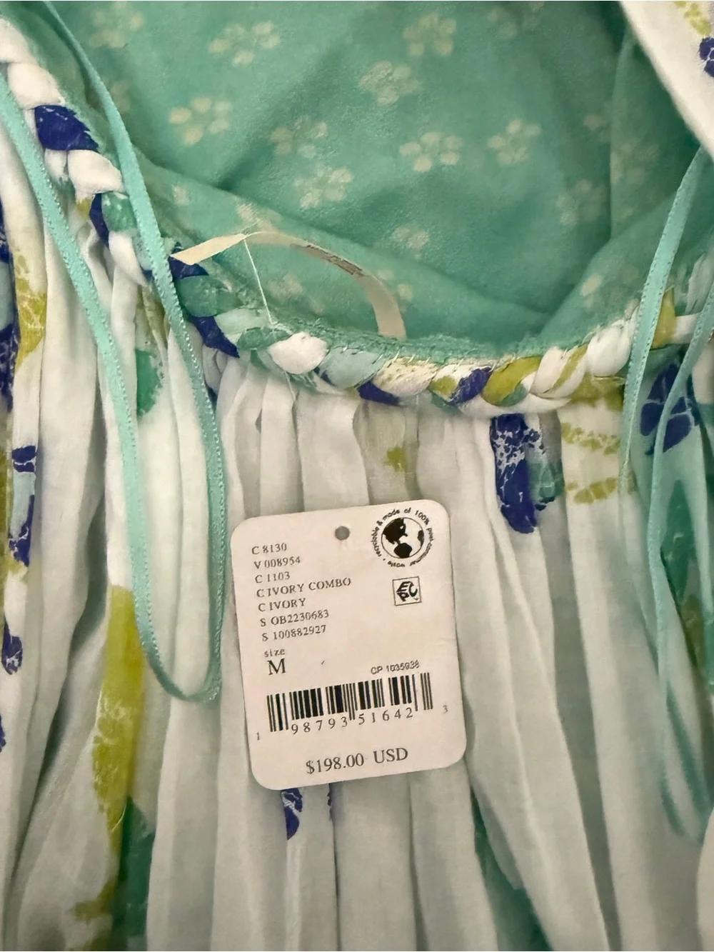 Free People Floral Fabuloso Maxi Dress Halter Open Back Flowy‎ Beach Resort Boho